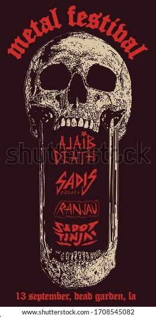 metal gig posters